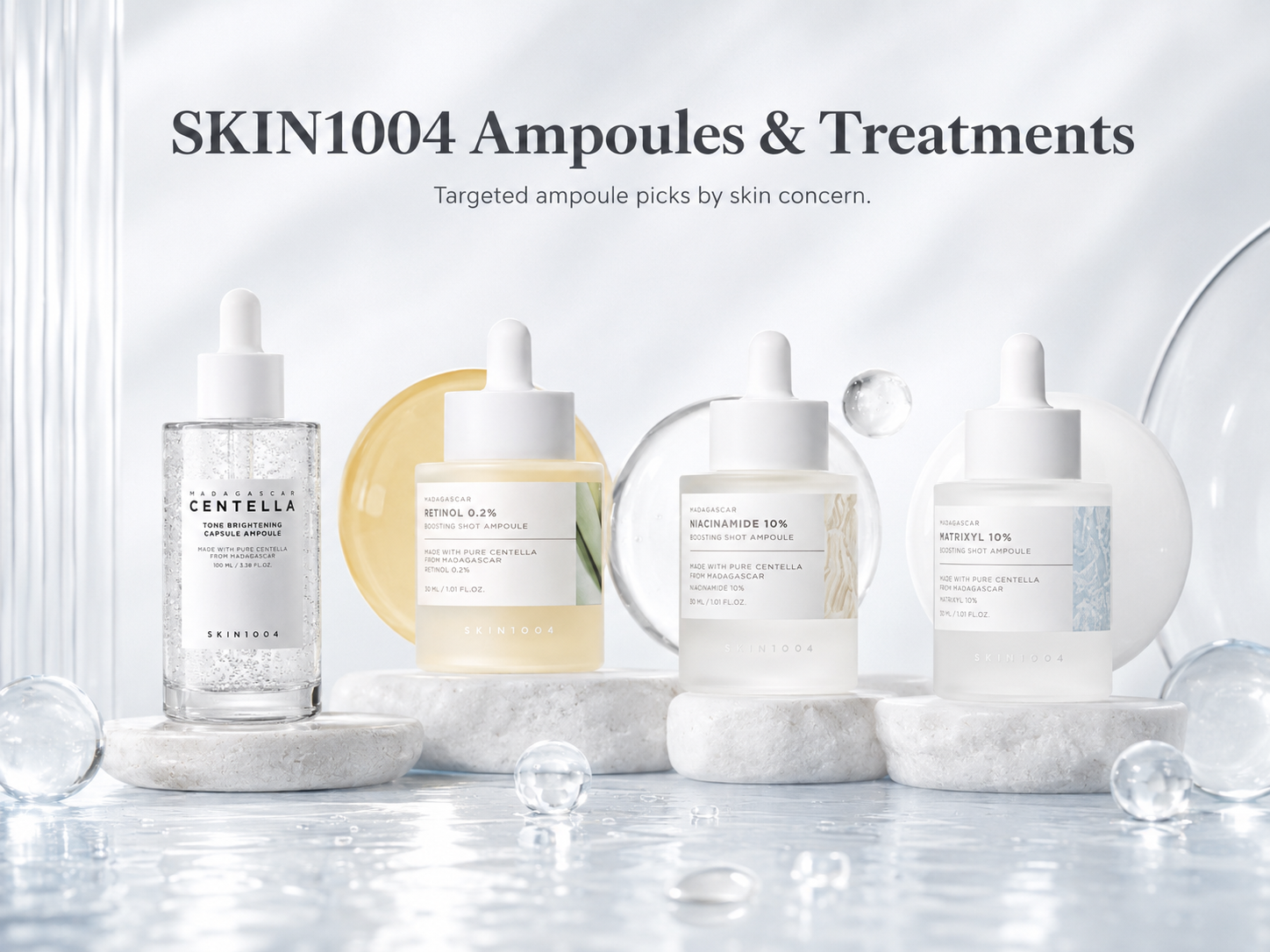 what is skin1004 ampoules and treatments